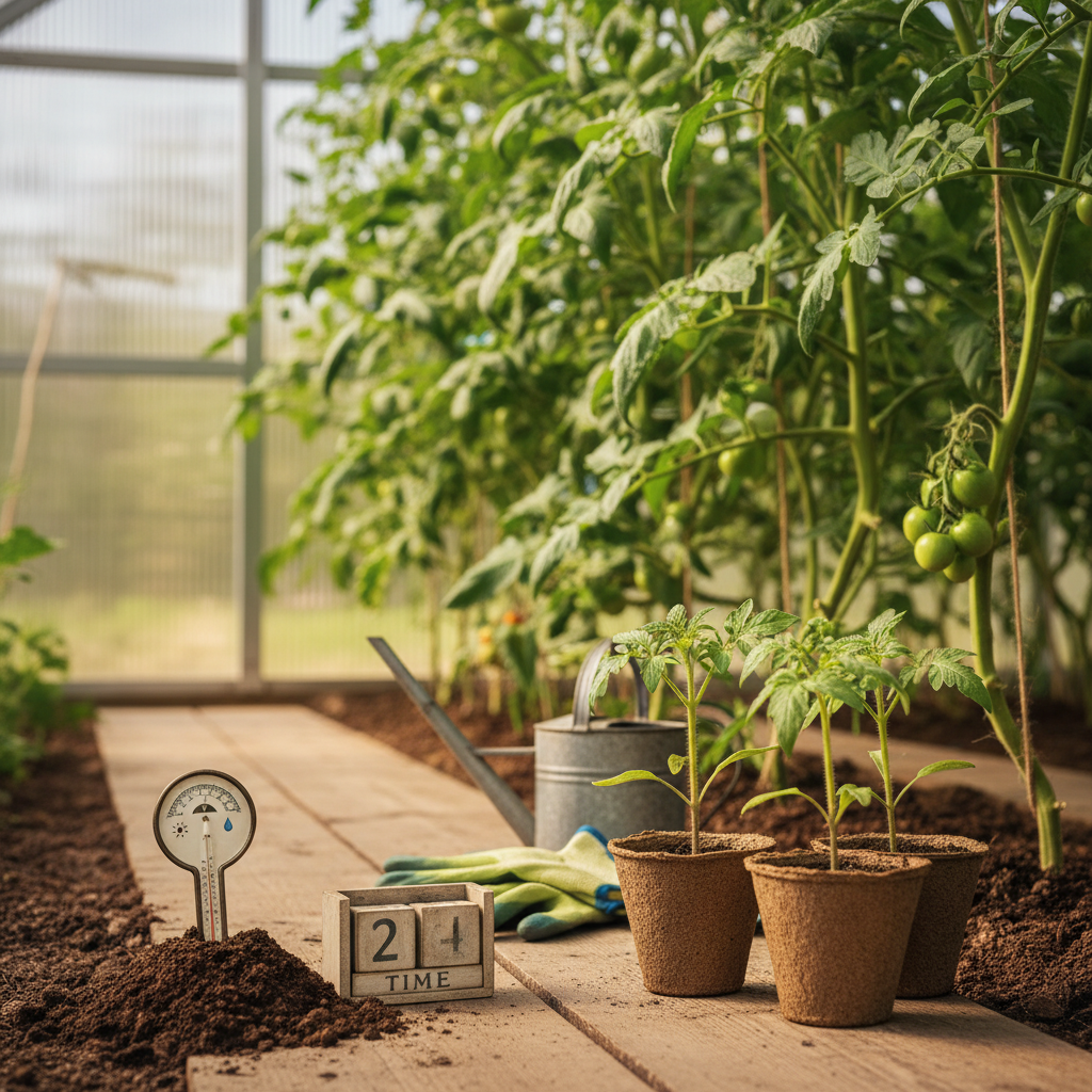 Kada sodinti pomidorus į šiltnamį: taisyklės gausiam derliui