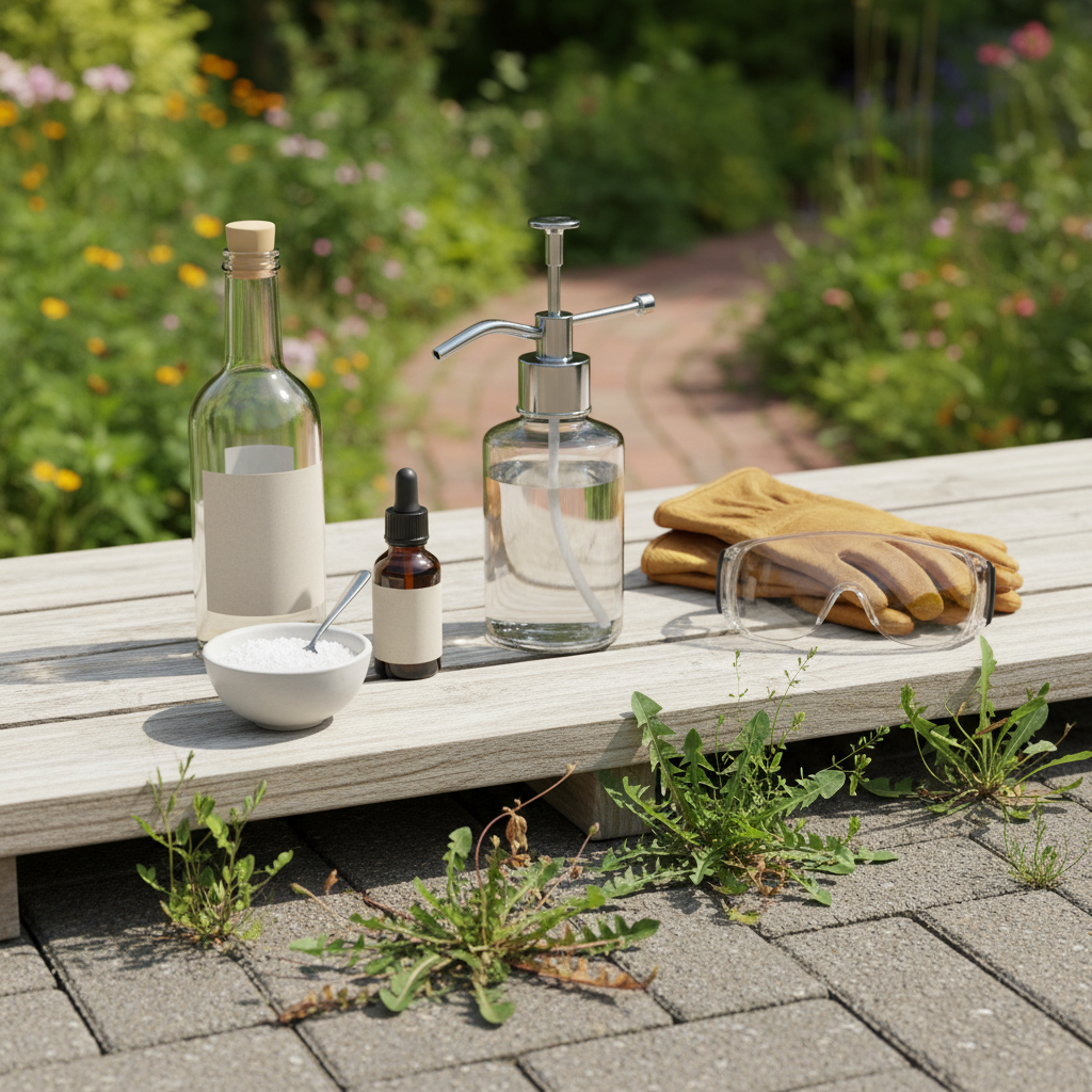 Piktžolių naikinimas actu: kaip išvalyti sodą be chemijos?