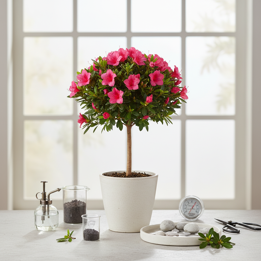 Stiebinė azalija namuose: kaip prižiūrėti, kad žydėtų?